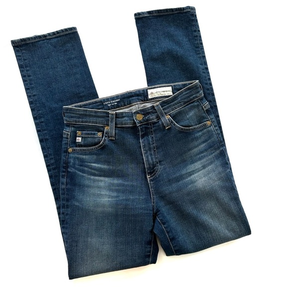 Adriano Goldschmied Anthropologie Stevie High Rise Straight Jeans Womens 26